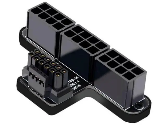 Alt view image 3 of 7 - 90° Up-Angled 12VHPWR 16Pin to Triple ATX 8Pin Power Adapter | ATX3.0 PCIe5.0 for RTX 4080/5090Ti