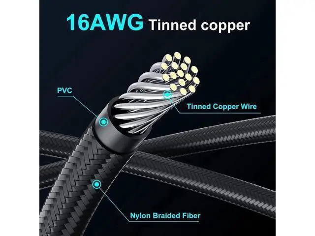 Alt view image 3 of 7 - PCIe 5.0 12VHPWR 16Pin (12+4) Male to Dual 8Pin Female GPU Power Extension Cable, 13 Inch Sleeved 12V-2x6 Adapter Cord, Compatible with RTX 4070 / 4070 Ti / 4070 Super Graphics Cards, Black