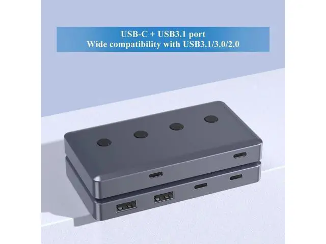 Alt view image 5 of 7 - 6 Port USB 3.2 Hub Splitter, USB-A & USB-C Ports with USB C Power Supply Port, 10Gbps High Speed Data Hub for PC, External HDD, Flash Drives, Keyboard & Peripherals
