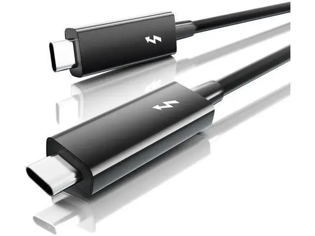 Main image of 2.3ft/0.7m Thunderbolt 3 Cable, USB-C to USB-C, 40Gbps, 100W Charging, 5K/4K@60Hz Video for MacBook, Docking Station, Dell, iPad Air 4 & iPad Pro 2025