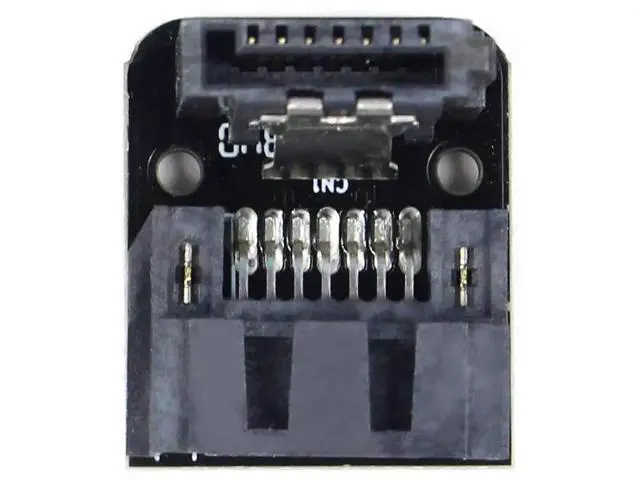 Alt view image 2 of 7 - 6 Pack 90 Degree Angled SATA 7Pin Adapter, 7Pin Male to 7Pin Female SATA Converter for Desktop Motherboard SSD HDD