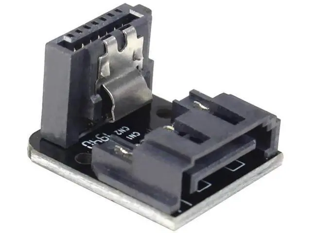 Alt view image 6 of 7 - 6 Pack 90 Degree Angled SATA 7Pin Adapter, 7Pin Male to 7Pin Female SATA Converter for Desktop Motherboard SSD HDD
