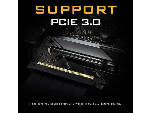 Alt view image 3 of 7 - 30cm Right Angle PCIe 3.0 x16 High Speed GPU Riser Extension Cable