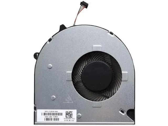 Alt view image 2 of 2 - New CPU Cooling Fan L52034-001 DC28000N6F0 FLG0 for HP Pavilion 15-DU/15-DW/15s-du, 250 G8/255 G8 TPN-C139 Laptops