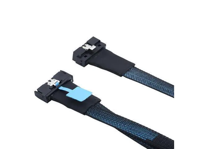 Alt view image 2 of 6 - PCIE MCIO 8X to LP SlimSAS Cable Low Profile SFF-8654 74P Connection Cable High-Speed Support PCIe4.0 PCIe5.0 (80cm)