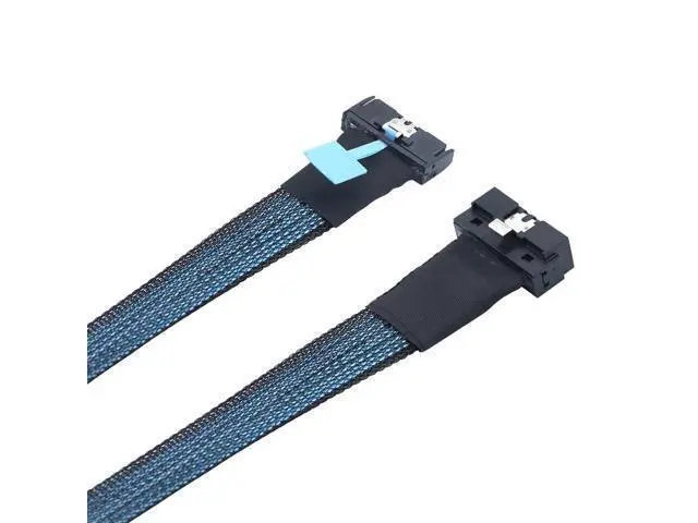 Alt view image 5 of 6 - PCIE MCIO 8X to LP SlimSAS Cable Low Profile SFF-8654 74P Connection Cable High-Speed Support PCIe4.0 PCIe5.0 (80cm)