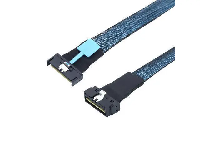 Alt view image 6 of 6 - PCIE MCIO 8X to LP SlimSAS Cable Low Profile SFF-8654 74P Connection Cable High-Speed Support PCIe4.0 PCIe5.0 (80cm)