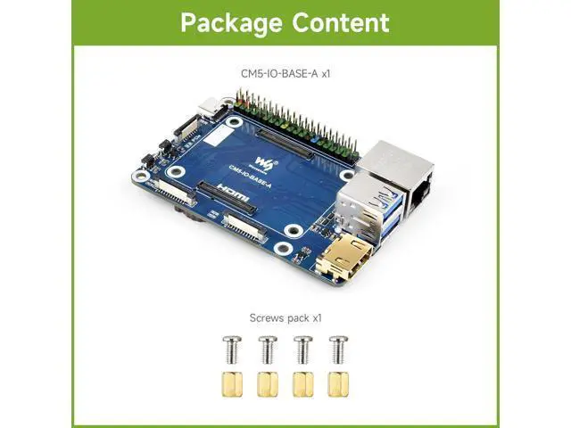 Alt view image 2 of 7 - CM5 Mini Base Board (A) Designed, Compatible with Raspberry Pi Compute Module 5