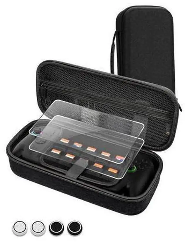 Main image of Carrying Case for ROG Xbox Ally & Xbox Ally X 2025 with 2 Screen Protectors, 4 Thumb Grip Caps, 10 SD Card Slots, Portable Travel Storage Bag for Gaming Console and Accessories