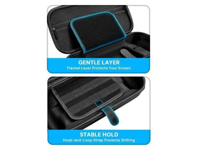 Alt view image 5 of 7 - Carrying Case for ROG Xbox Ally & Xbox Ally X 2025 with 2 Screen Protectors, 4 Thumb Grip Caps, 10 SD Card Slots, Portable Travel Storage Bag for Gaming Console and Accessories