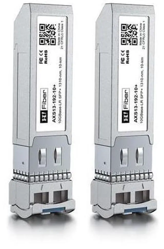 Main image of H!Fiber 10GBase-LR Fiber SFP+ Transceiver, 10Gb Single Mode SFP+ LC Module, for Cisco SFP-10G-LR, Ubiquiti UF-SM-10G, UniFi, Mikrotik, Netgear,D-Link,TP-Link, (SMF,1310nm,10km,DDM) 2 Pack