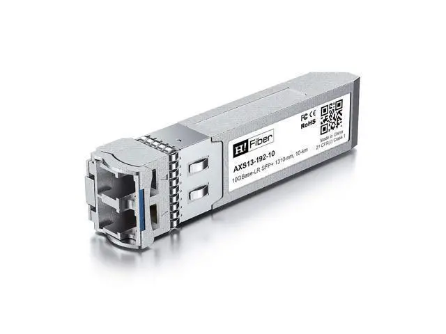 Alt view image 2 of 7 - H!Fiber 10GBase-LR Fiber SFP+ Transceiver, 10Gb Single Mode SFP+ LC Module, for Cisco SFP-10G-LR, Ubiquiti UF-SM-10G, UniFi, Mikrotik, Netgear,D-Link,TP-Link, (SMF,1310nm,10km,DDM) 2 Pack