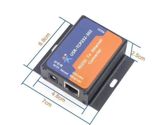 Alt view image 4 of 5 - USR-TCP232-302 Tiny Size RS232 to TCP IP Converter Serial RS232 to Ethernet Server Module Ethernet Converter Support DHCP/DNS (1)