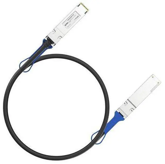 Main image of ipolex 100G QSFP28 DAC Cable - 100GBASE-CR4 Passive Copper Twinax Cable, 0.5M (1.6ft) | Compatible with Cisco QSFP-100G-CU0.5M, Ubiquiti, Supermicro, Netgear, and More