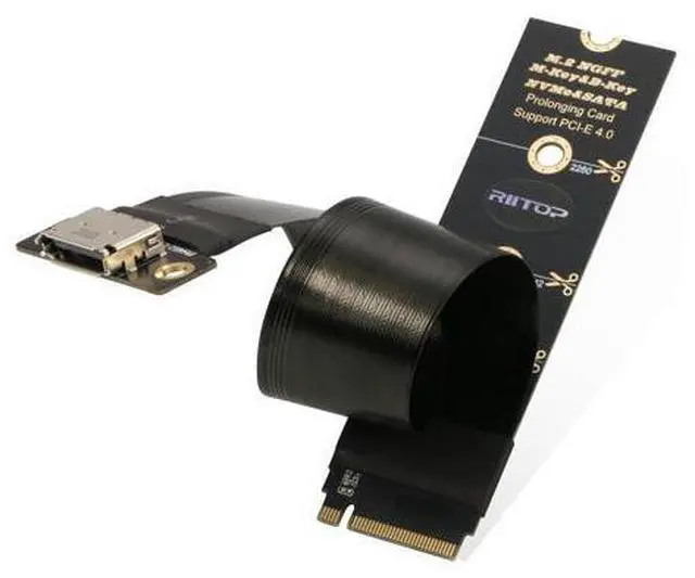 Main image of NVMe to Oculink Adapter (20cm), M.2 NVMe PCIe 4.0 x4 to OCuLink SFF-8611 4i Host Adapter Speed up to 64Gbps for eGPU and SSD