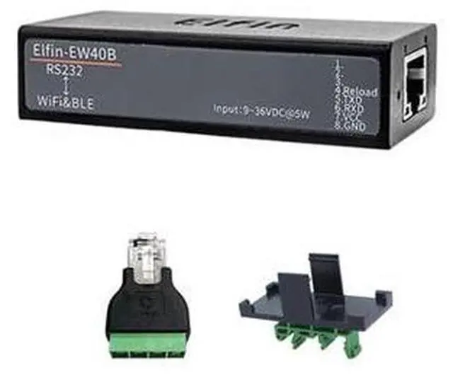 Main image of Elfin-EW40B Gateway RS232 to Wi-Fi & Blueandtooth Serial Server with Internal Antenna Support STA/AP/AP+STA Modbus RTU/TCP (Server +Terminal Part)