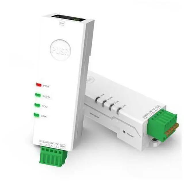 Main image of Industrial RS485 / RS232 to Ethernet Converter Tiny Size Serial Server 10/100Mbps Support TCP/UDP/HTTP/DHCP/DNSP Modbus TCP/RTU (RS485, USR-DR134)