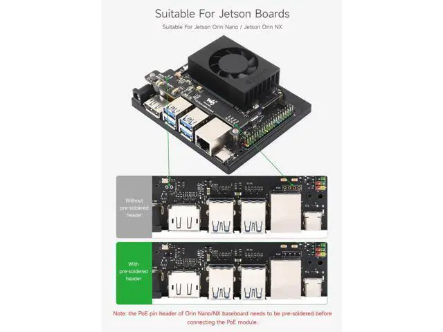Alt view image 4 of 7 - PoE Expansion Board for NV Jetson Orin Nano/NX, Mini Body, More Space Saving