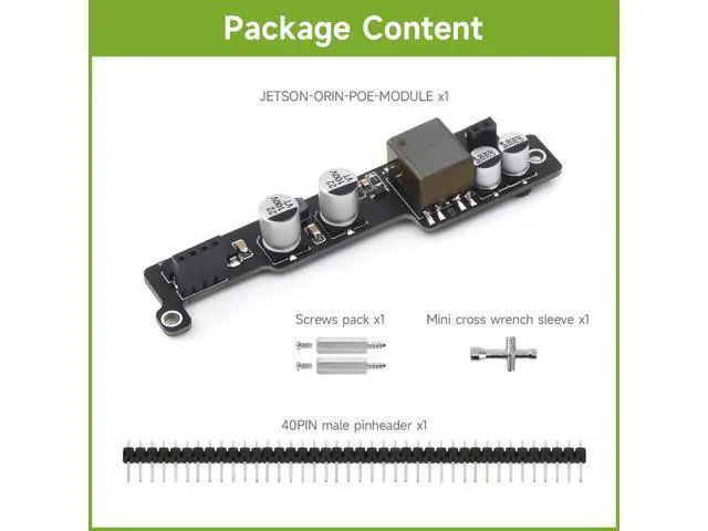 Alt view image 2 of 7 - PoE Expansion Board for NV Jetson Orin Nano/NX, Mini Body, More Space Saving