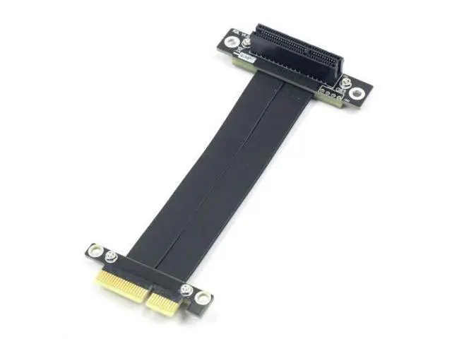 Alt view image 3 of 3 - PCI-E X4 Graphics Card Cable Adapter Cable PCIe X4 3.0 Extender Cord Gen3.0 Extension Ribbon Cord 10 cm for PC Desktop (R22SL)