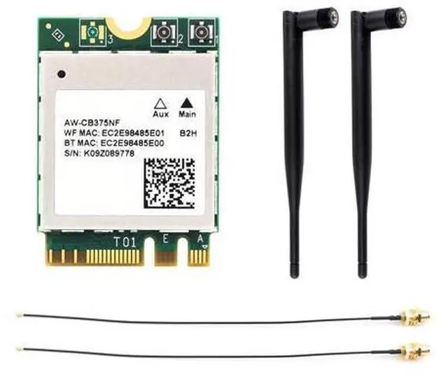 Main image of AW-CB375NF Dual-Band Wireless NIC, 2.4G/5GHz WiFi 5, NGFF(M.2 A/E Key) Interface, RTL8822CE-CG Core, Support BLE 5.0, High Speed for Jetson Xavier NX, Orin NX, Orin Nano
