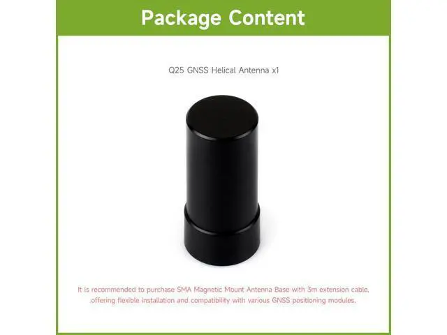 Alt view image 2 of 7 - GNSS L1/L2/L5 Multi-Band High-Precision Active Antenna, SMA Port, Slim Compact Lightweight Structure