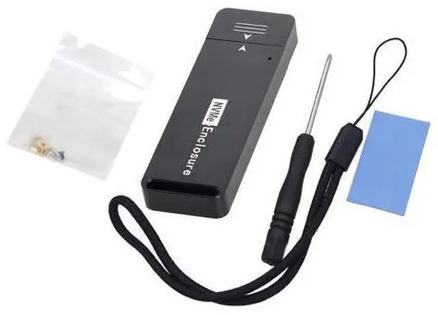Alt view image 6 of 7 - CY M.2 NVME SSD Enclosure Adapter USB 3.1 Gen2 10Gbp to NVME PCI-E M-Key Solid State Drive External Enclosure for 2242mm 2230mm NVMe M-Key M.2 SSD