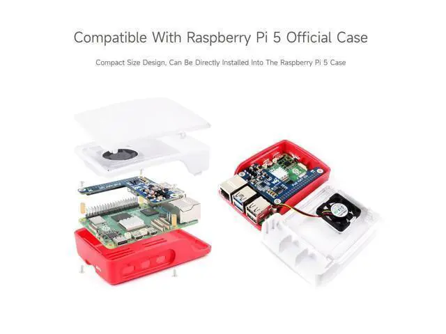 Alt view image 6 of 7 - PoE HAT (G), Compatible with Raspberry Pi 5, 5V 5A Output, Stable Performance, Supports 802.3af/at Network Standard, Power Over Ethernet HAT (G), Suitable for RPi 5 Official Case