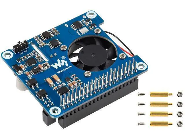 Main image of POE HAT (C) for Raspberry Pi 4B/3B+, Power Over Ethernet HAT, Support IEEE 802.3af/at-Compliant Network,12V and 5V Power Outputs to Use More Peripherals