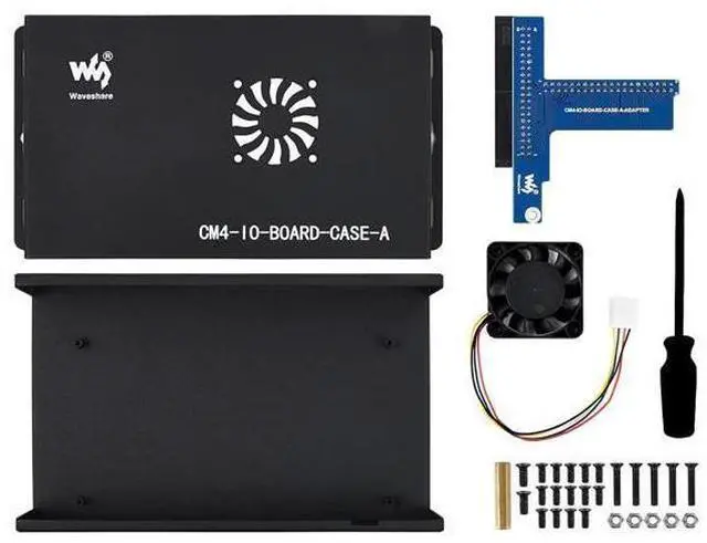 Main image of Metal Box (A) Designed for Official Raspberry Pi Compute Module 4 IO Board Comes with Cooling Fan Mini Computer Chassis Robust and Dust-Proof Nice Looking