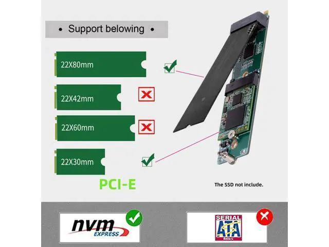 Alt view image 2 of 7 - Daul Port M.2 NVME Expansion Card Adapter,PCIE M-Key 1 to 2 M-Key NVME SSD Card Adapter for 2230/2280mm SSD