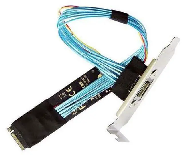 Main image of Oculink SFF-8612 to PCI-E 4.0 NVME M.2 M-Key Host Extension Cable Adapter with 8/12cm Slot Bracket for External Graphics Card & SSD