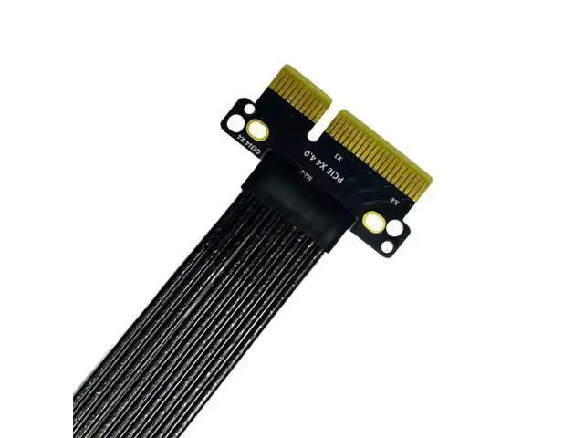 Alt view image 4 of 5 - PCIE X4 Gen4 High-Speed Extension Cable to X4 X16 M.2 Bandwidth 8GB/S Silver-Plated for GPU SSD Adapter (25cm,X4 to X4)