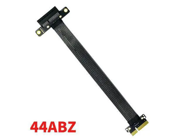Alt view image 3 of 5 - PCIE X4 Gen4 High-Speed Extension Cable to X4 X16 M.2 Bandwidth 8GB/S Silver-Plated for GPU SSD Adapter (25cm,X4 to X4)