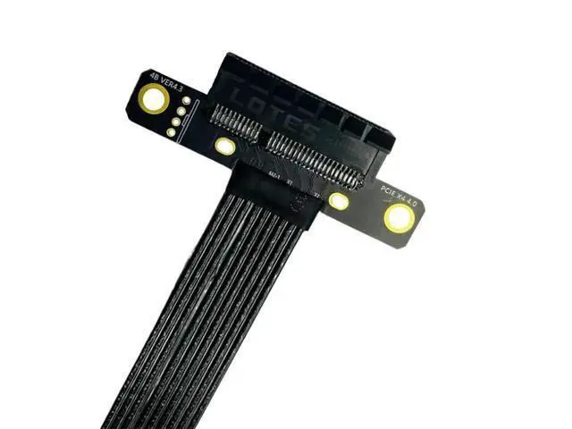 Alt view image 5 of 5 - PCIE X4 Gen4 High-Speed Extension Cable to X4 X16 M.2 Bandwidth 8GB/S Silver-Plated for GPU SSD Adapter (25cm,X4 to X4)