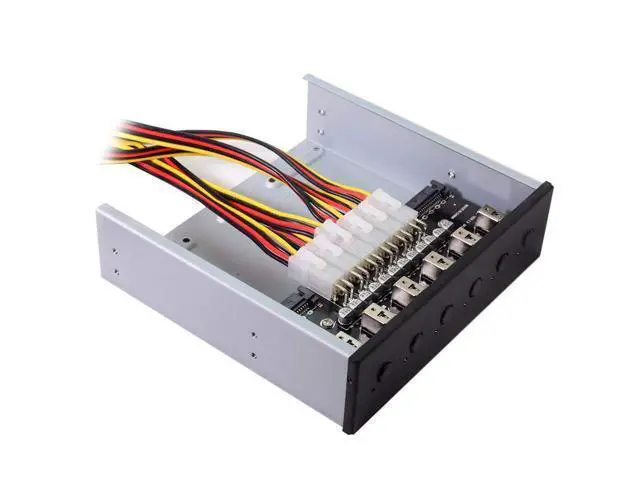 Alt view image 7 of 7 - CY Hard Disk 6 Ways Control System Intelligent Control Management System HDD SSD Power Switch with 5.25 CD-ROM Bay