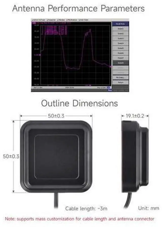 Alt view image 6 of 6 - GNSS L1+L5 Dual-Frequency Active Antenna, SMA-J Connector, Supports Multi-GNSS Positioning Systems