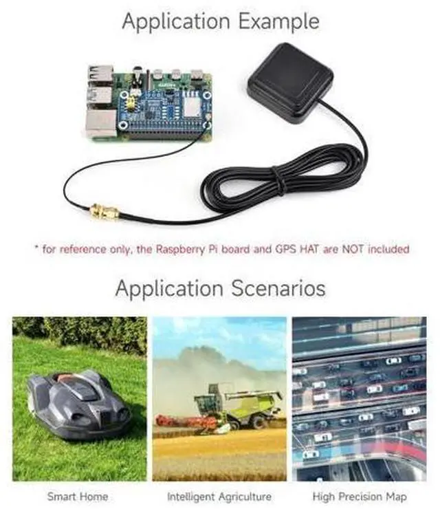 Alt view image 5 of 6 - GNSS L1+L5 Dual-Frequency Active Antenna, SMA-J Connector, Supports Multi-GNSS Positioning Systems