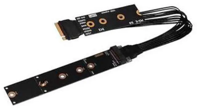 Main image of M22EF-S PCIE5.0 X4 SSD Adapter Cable M.2 Mkey Extender 128Gbps Compatible with M.2 NVME 2280 22110 SSD (15CM)