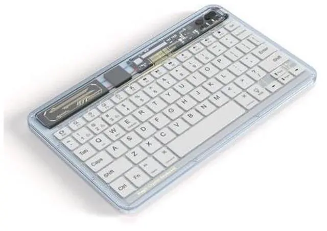 Main image of Multi-device Bluetooth Keyboard Tablet Keyboard Wireless Keyboard Silver