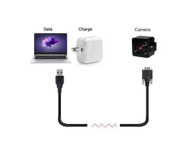 Alt view image 3 of 7 - Micro USB 3.0 Cable, USB 3.0 Type A Male to Micro B Male Cable with Repeater Chipset/Mount Panel Screws 8.0M.