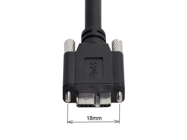 Alt view image 4 of 7 - Micro USB 3.0 Cable, USB 3.0 Type A Male to Micro B Male Cable with Repeater Chipset/Mount Panel Screws 8.0M.