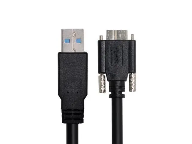 Alt view image 7 of 7 - Micro USB 3.0 Cable, USB 3.0 Type A Male to Micro B Male Cable with Repeater Chipset/Mount Panel Screws 8.0M.