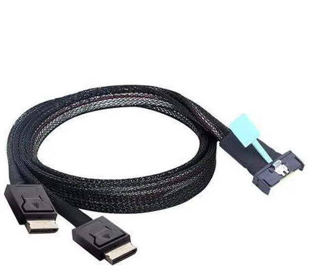 Main image of Gen5 MCIO 8X 8I 74P to 2 Oculink SFF-8611 4I Server Cable High-Speed 32GT/s Support PCIe4.0 PCIe5.0 (50cm)