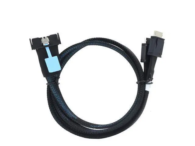 Alt view image 3 of 6 - Gen5 MCIO 8X 8I 74P to 2 Oculink SFF-8611 4I Server Cable High-Speed 32GT/s Support PCIe4.0 PCIe5.0 (50cm)