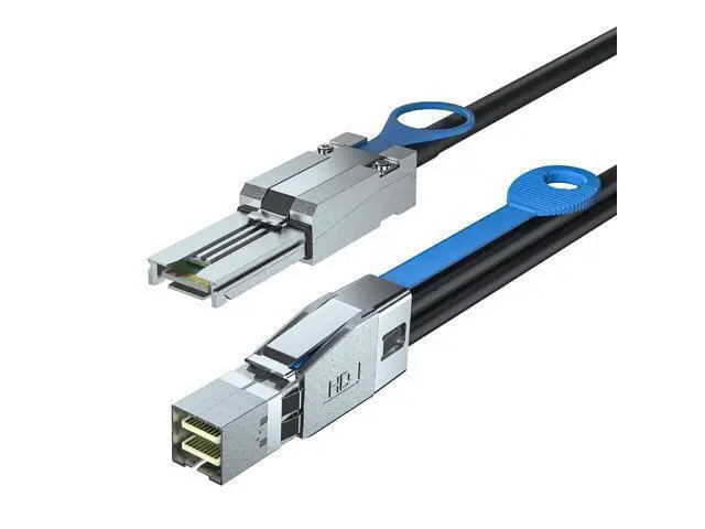 Alt view image 2 of 6 - External Mini SAS HD SFF-8644 to SFF-8088 Hybrid Cable for Server, Raid Card & PCI Express Controller, 2-m(6.56ft)