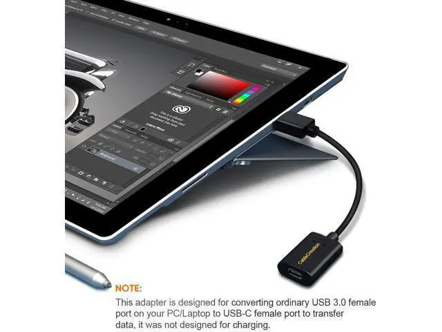 Alt view image 4 of 7 - [3-Pack USB C Female to USB Male Adapter Cable, 5Gbps USB 3.1 to USB C Adapter Compatible with Oculus Quest Link Logitech StreamCam, etc