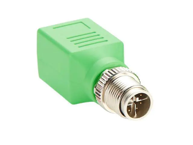 Alt view image 5 of 7 - M12 X-Coded 8 Pin to RJ45 Adapter Cat6 Industrial Ethernet Shielded Connector IP67 Waterproof RJ45 to M12 Bulkhead Jack for Industrial Camera GigE Vision PoE Sensor