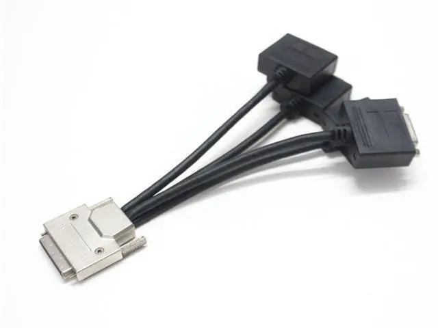 Main image of VHDCI (SCSI 68Pin) M to 4-Port DVI-D (24 + 1) F Splitter Cable for NVIDIA and VisionTek Graphics Cards