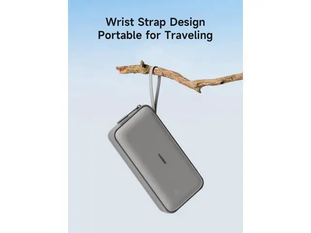 Alt view image 3 of 7 - Hagibis Electronics Organizer Travel Case Cable Organizer Bag Pouch Portable Waterproof Carry Case for Cable, Charger,Power Bank, SD Card, Mouse, USB Flash Disk (DPB03 Grey)